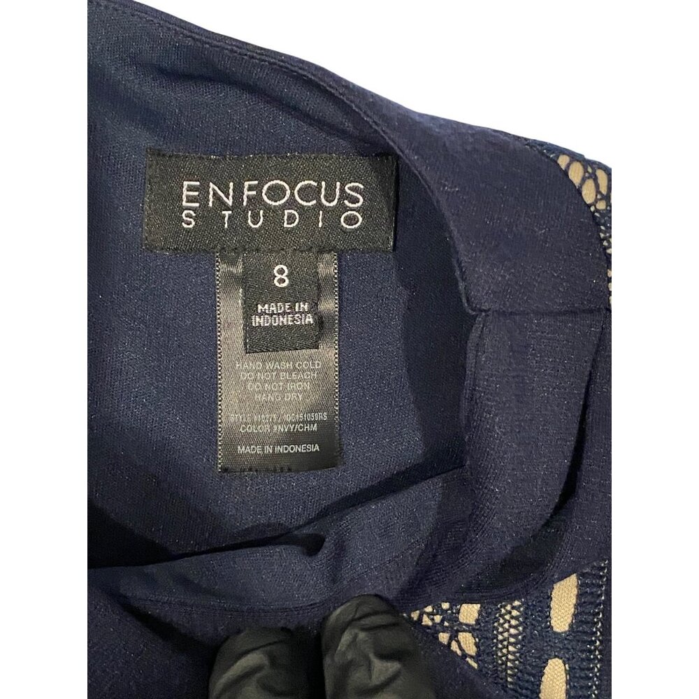 En Focus Studio Womens Geometric Pattern Dress Size 8 - Picture 2 of 4